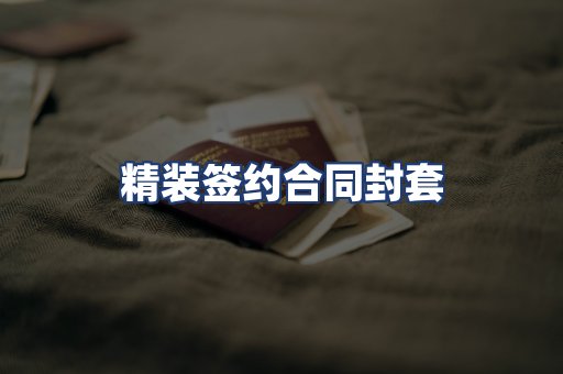 精装签约合同封套